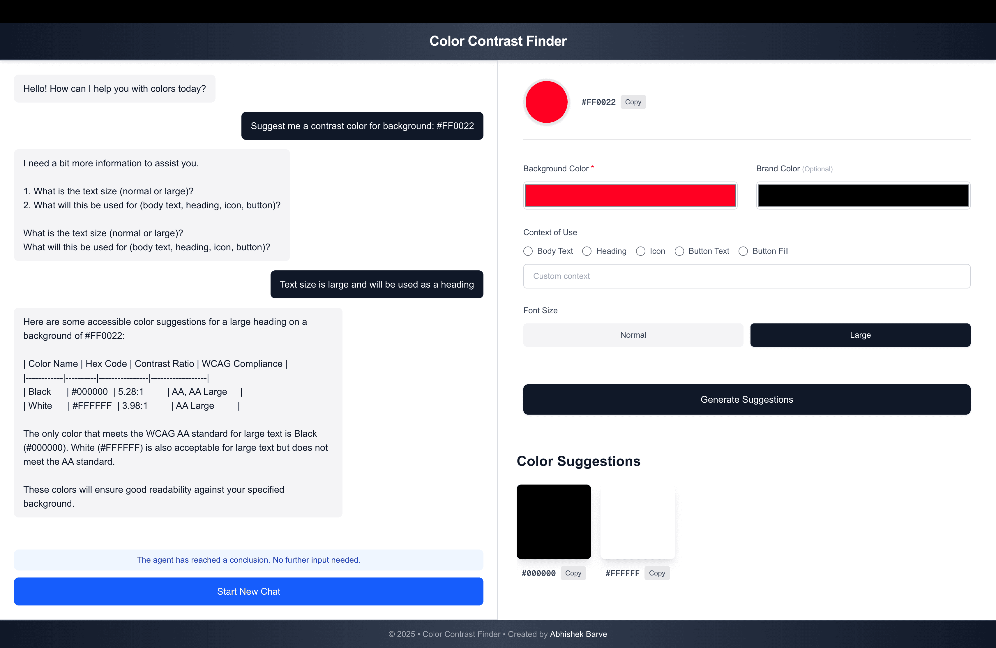 Color Contrast Agent screenshot