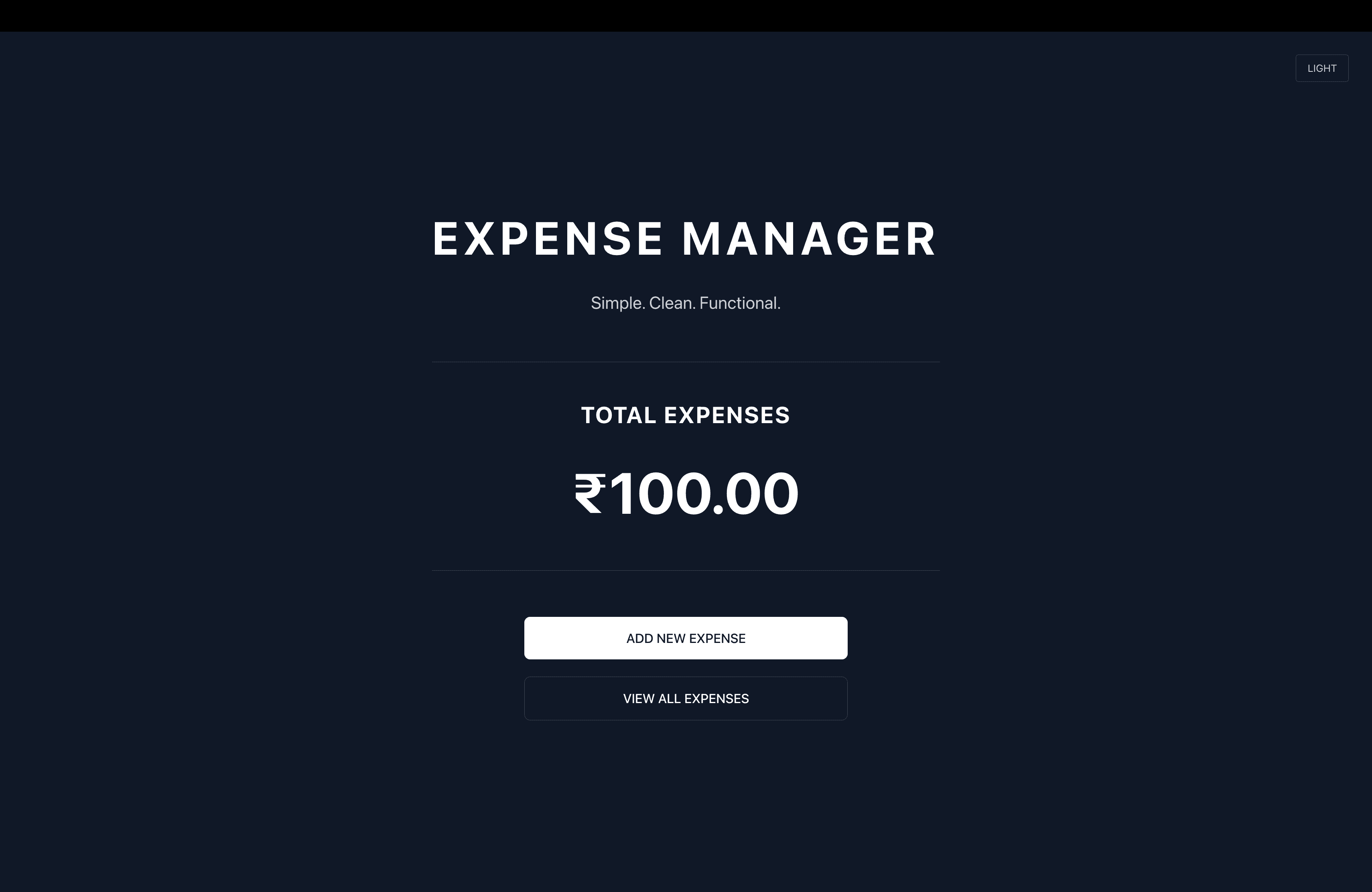 Expense Manager screenshot